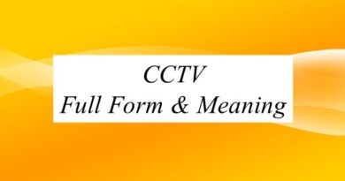 CCTV Full Form & Meaning
