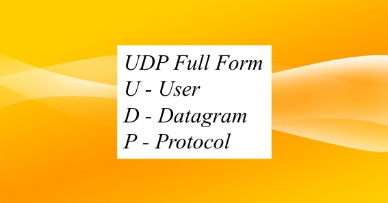 UDP Full Form